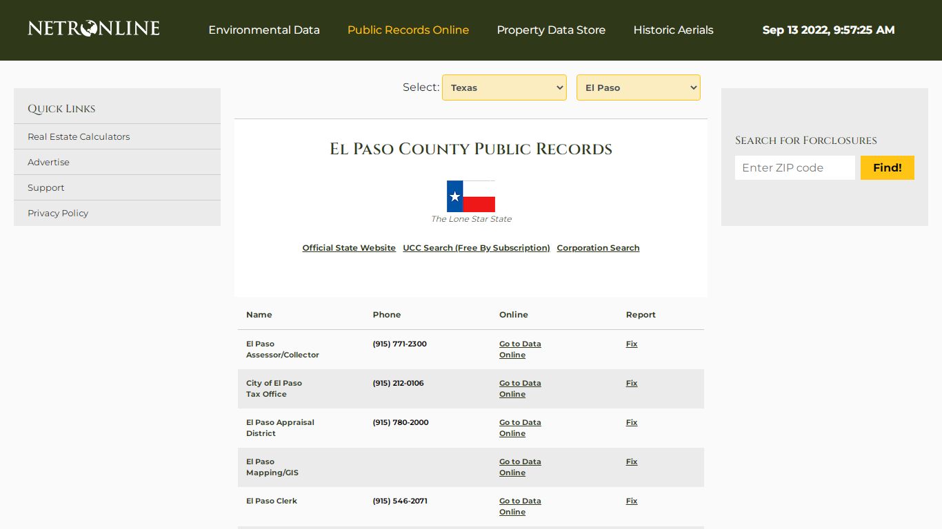 El Paso County Public Records - NETROnline.com