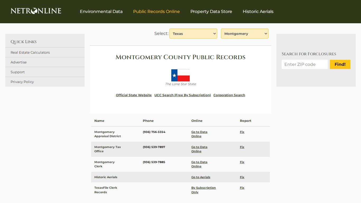 Montgomery County Public Records - NETROnline.com